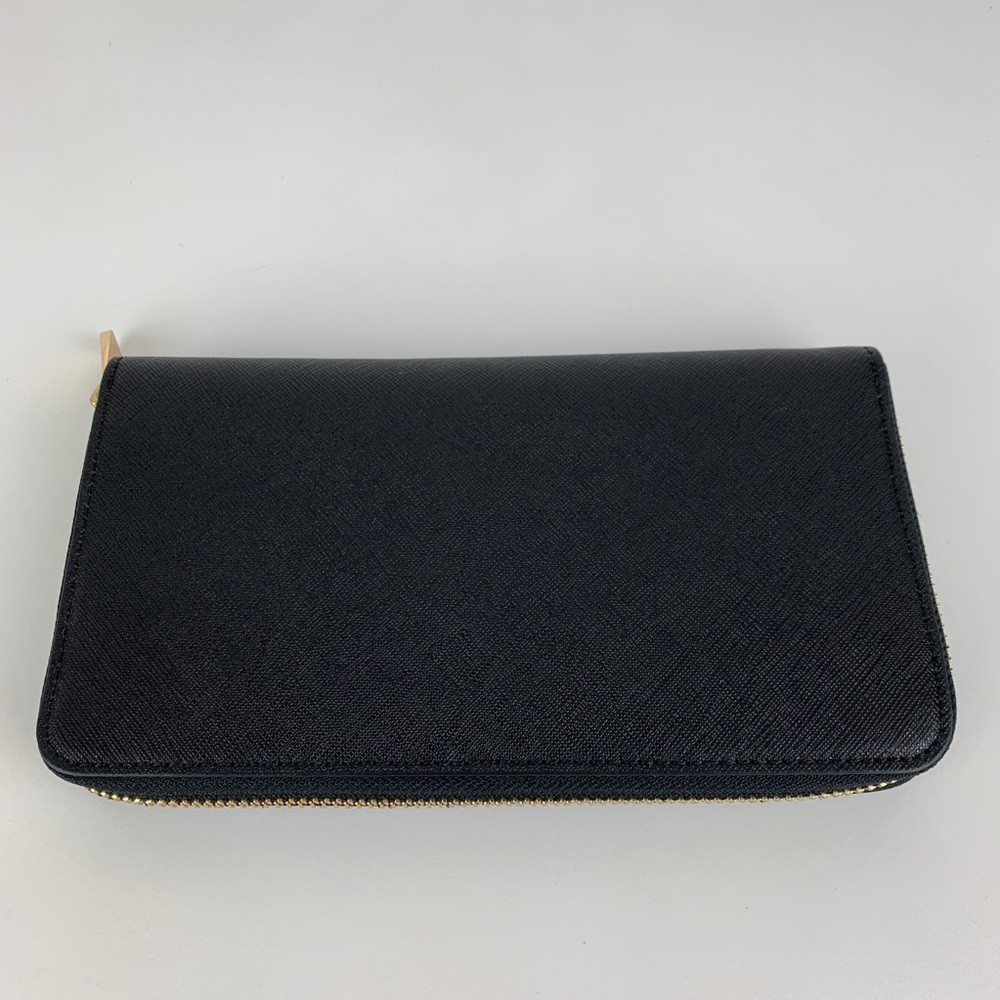 Tory Burch Black Wallet with Gold Details - Picture 5 of 7